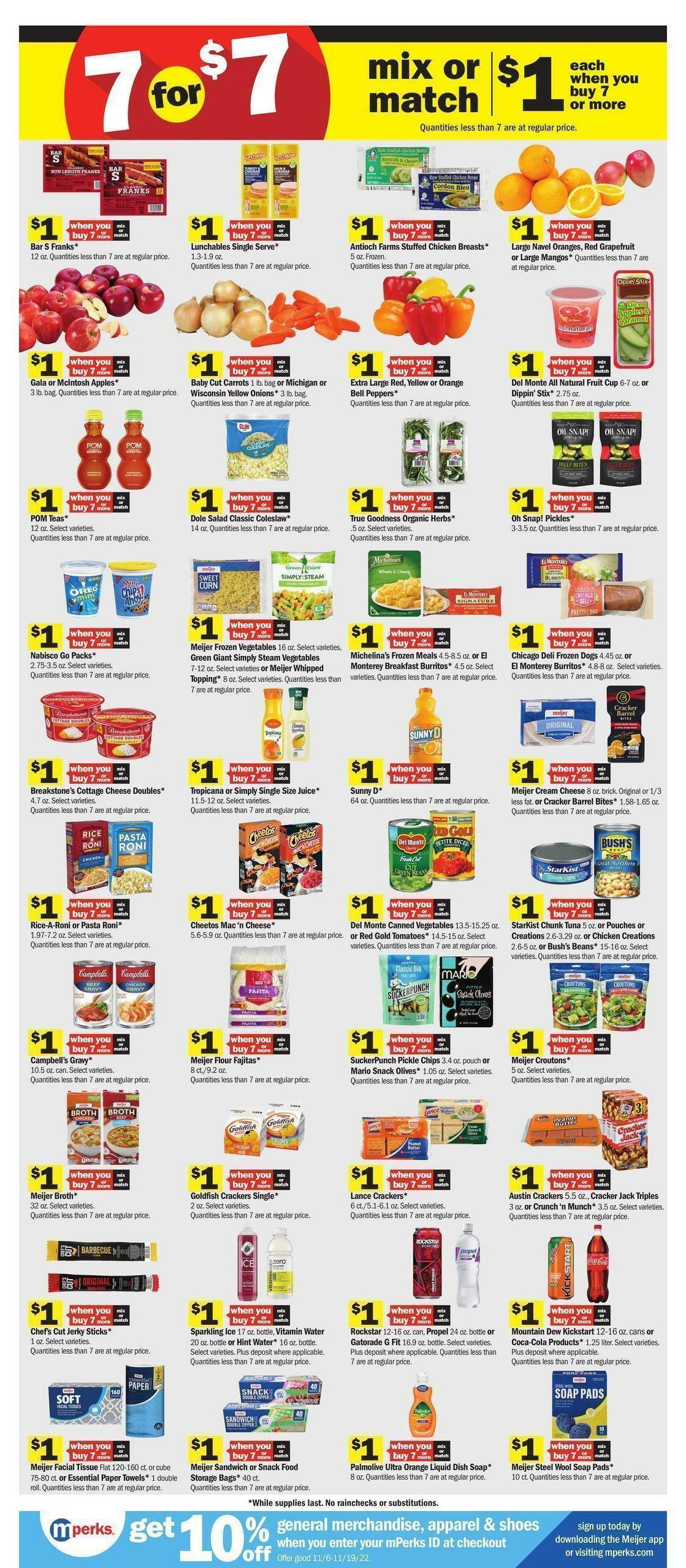 Meijer Weekly Ad from November 6