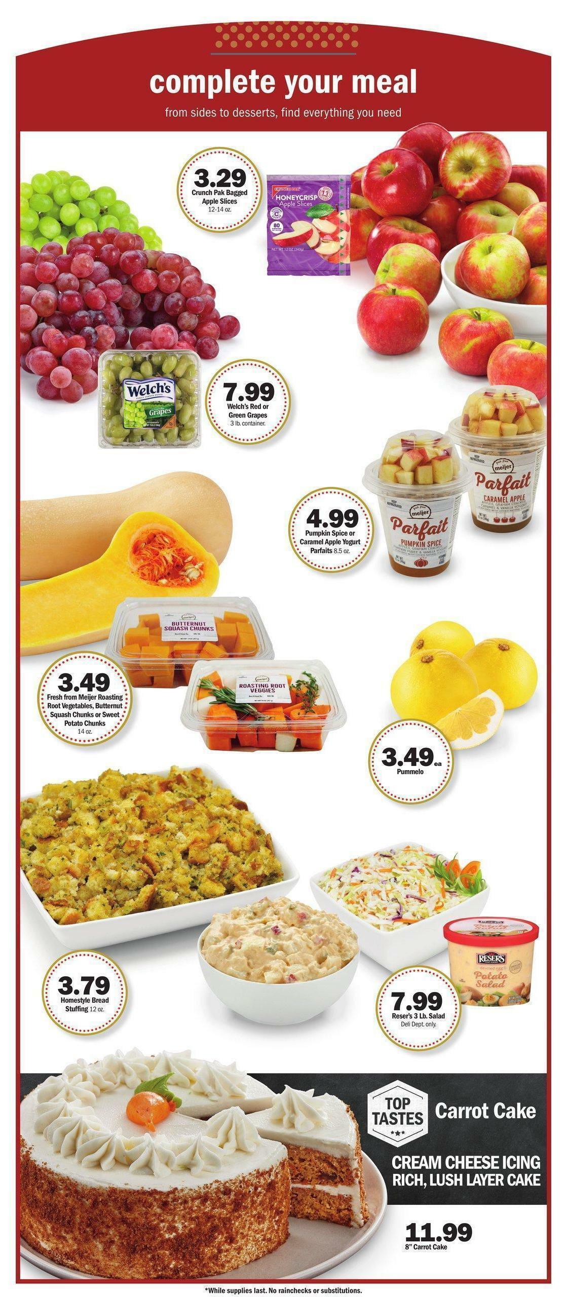Meijer Weekly Ad from November 6
