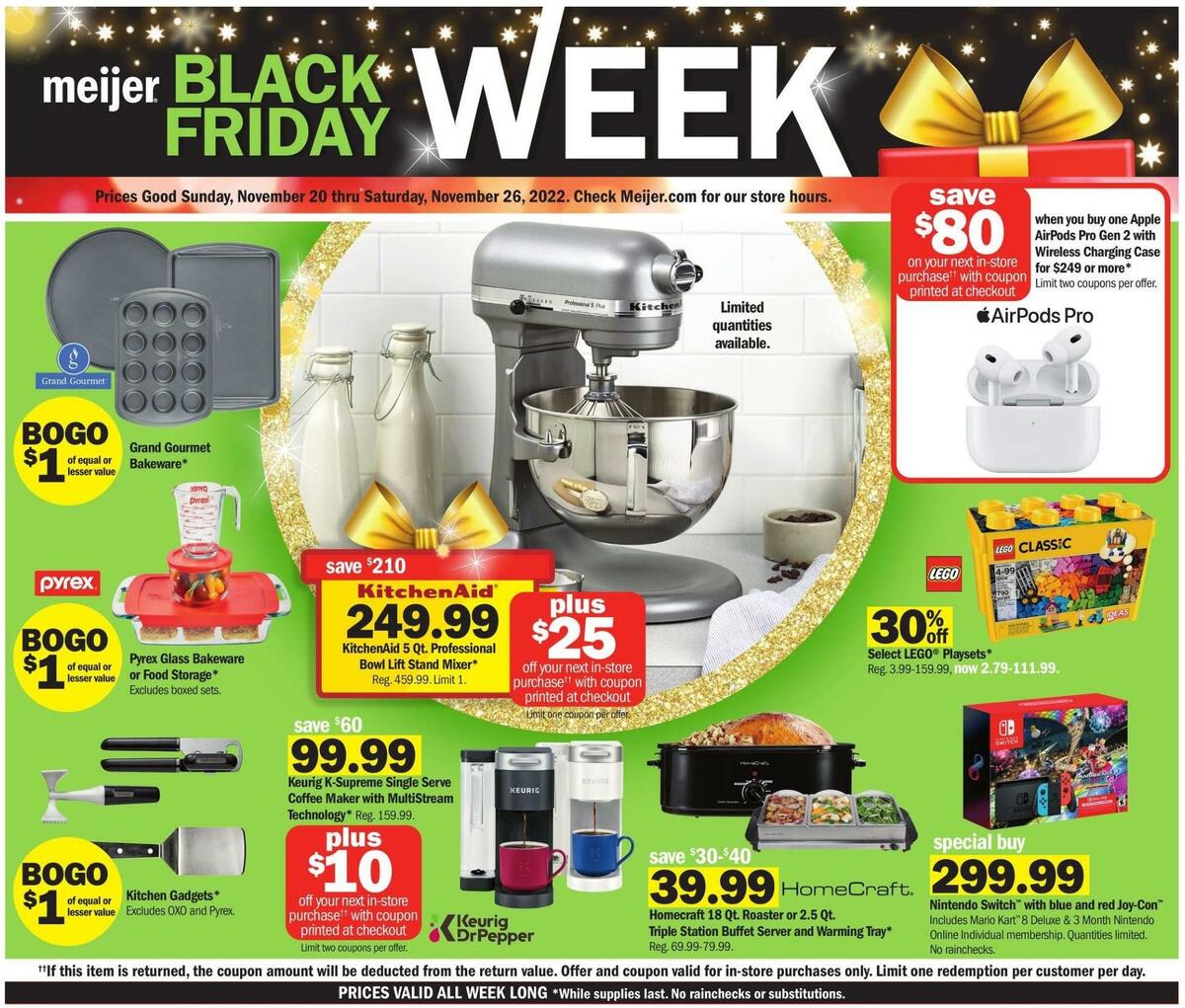 Meijer Black Friday Weekly Ad from November 20