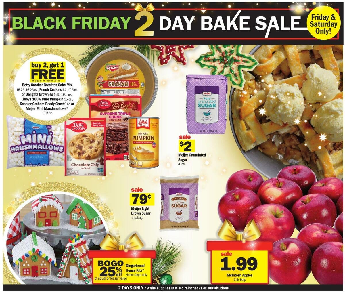 Meijer Black Friday 2-Day Ad Weekly Ad from November 25
