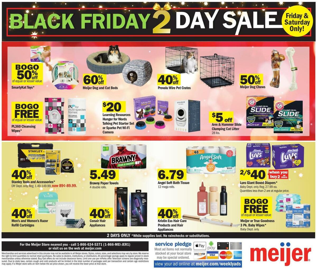 Meijer Black Friday 2-Day Ad Weekly Ad from November 25