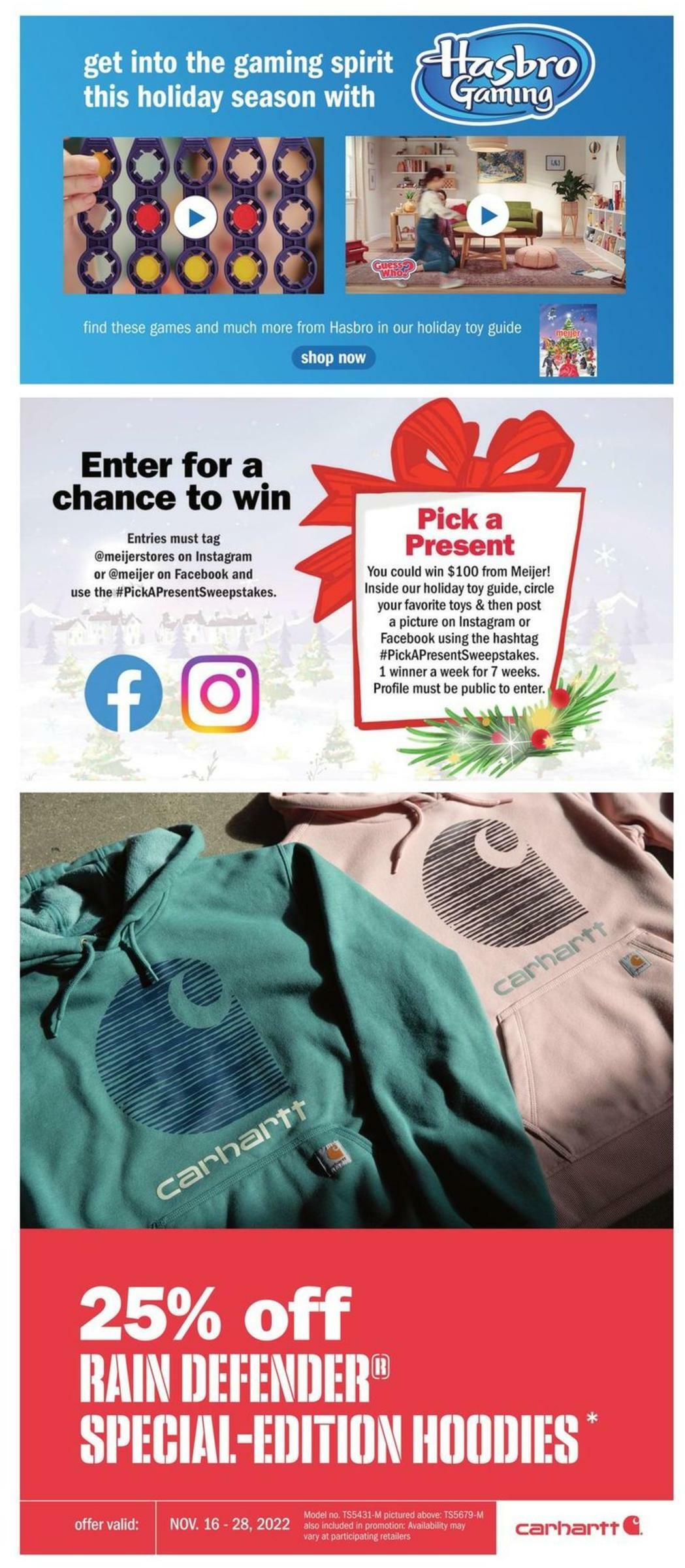 Meijer Weekly Ad from November 20