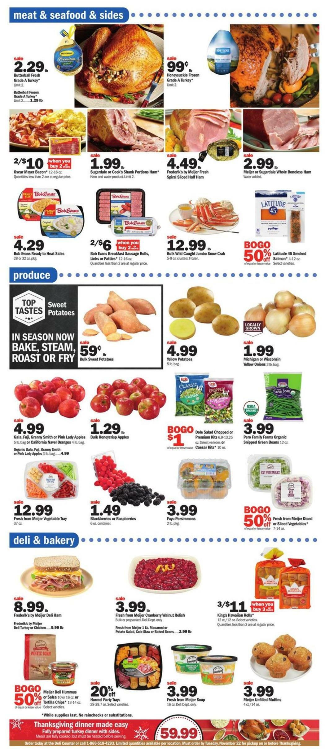 Meijer Weekly Ad from November 20