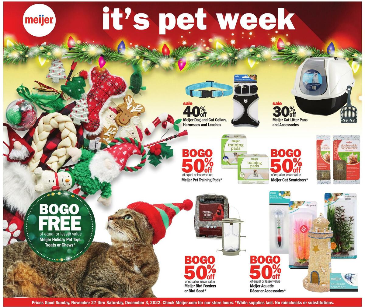 Meijer Pets Weekly Ad from November 27