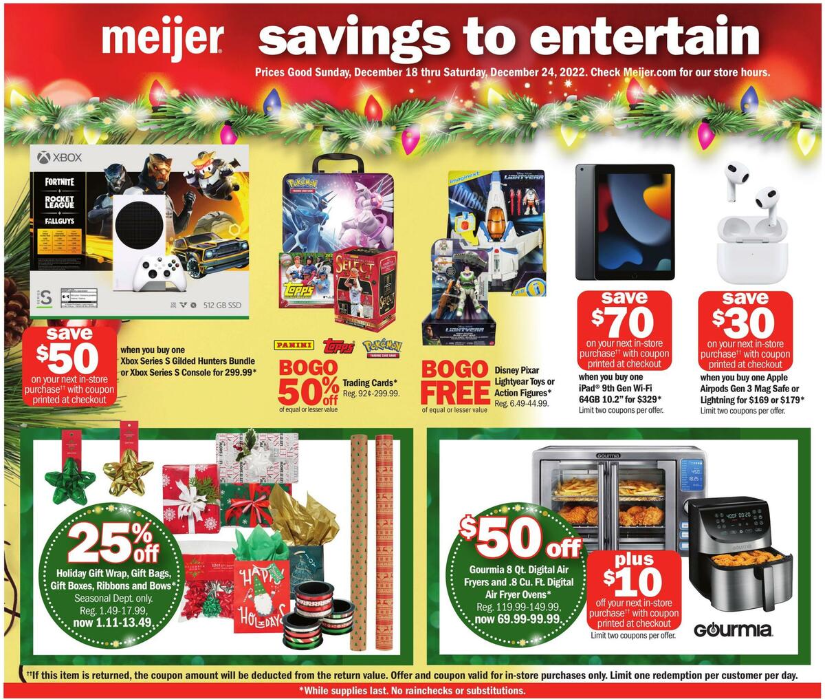 Meijer Holiday Weekly Ad from December 18