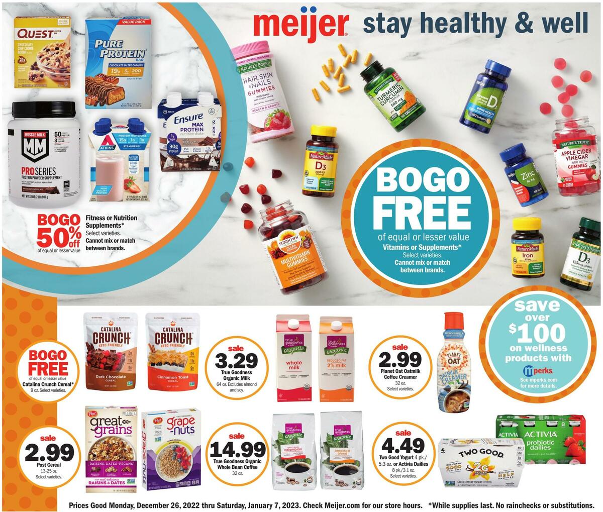 Meijer Resolution Ad Weekly Ad from December 26