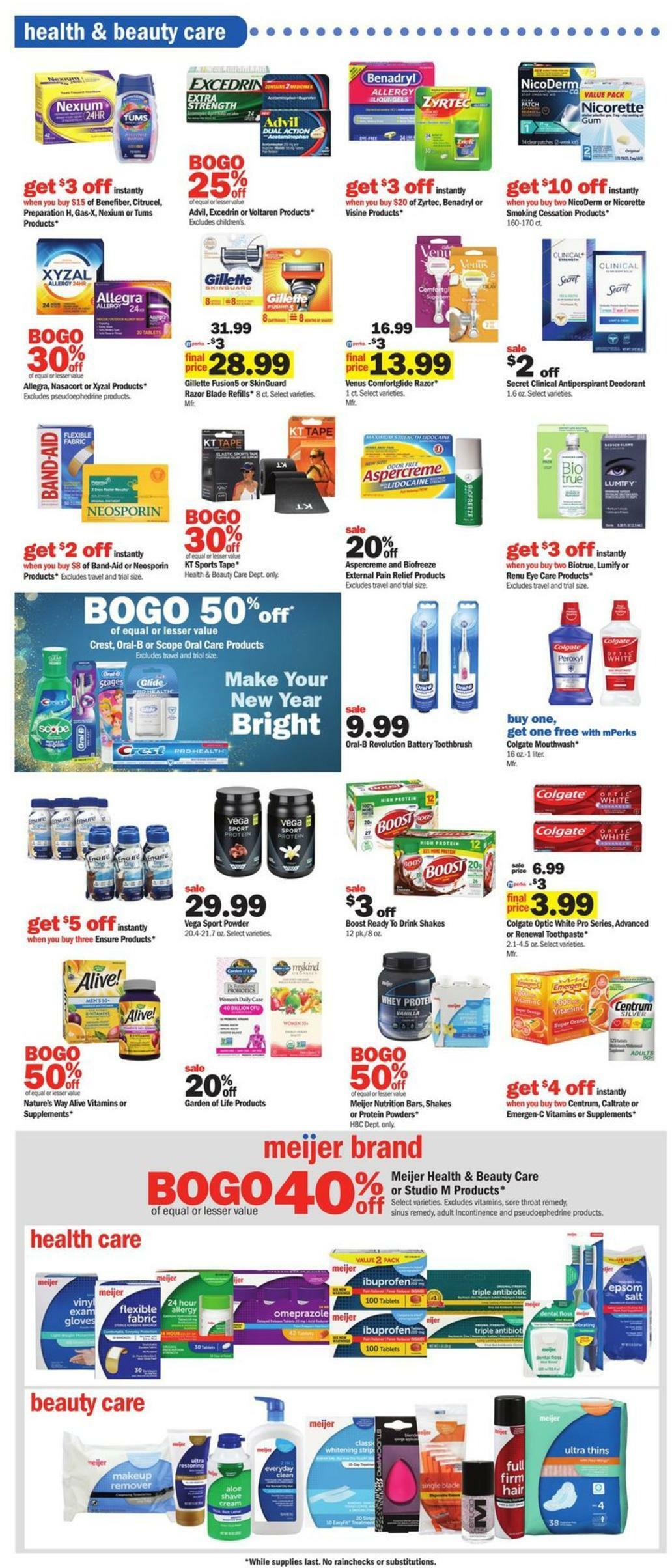 Meijer Weekly Ad from January 8