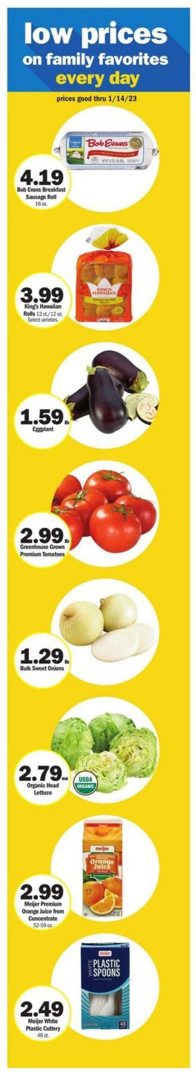 Meijer Weekly Ad from January 8