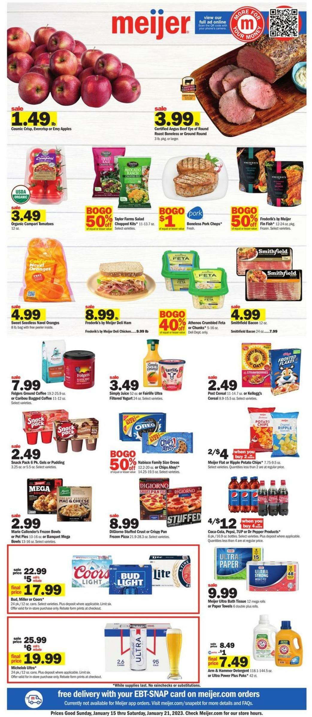 Meijer Weekly Ad from January 15