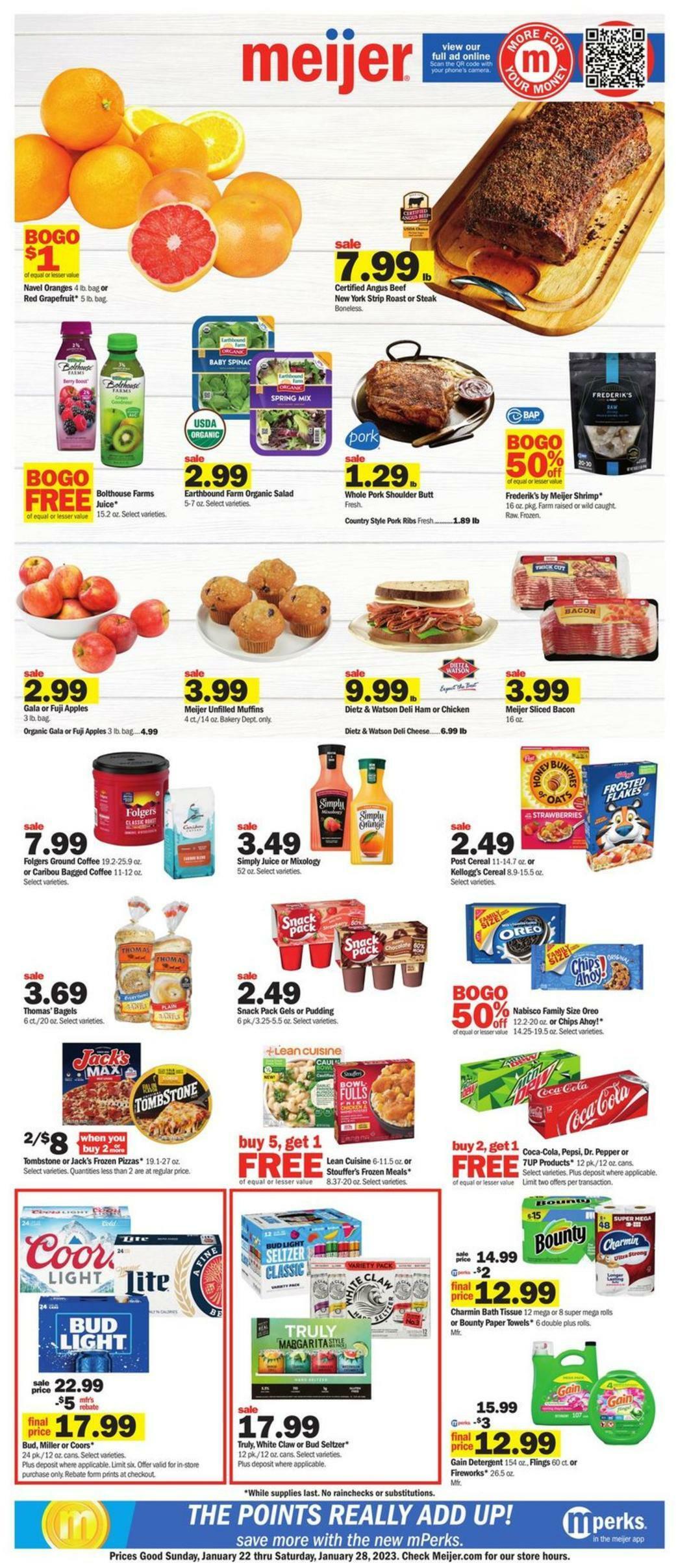 Meijer Weekly Ad from January 22