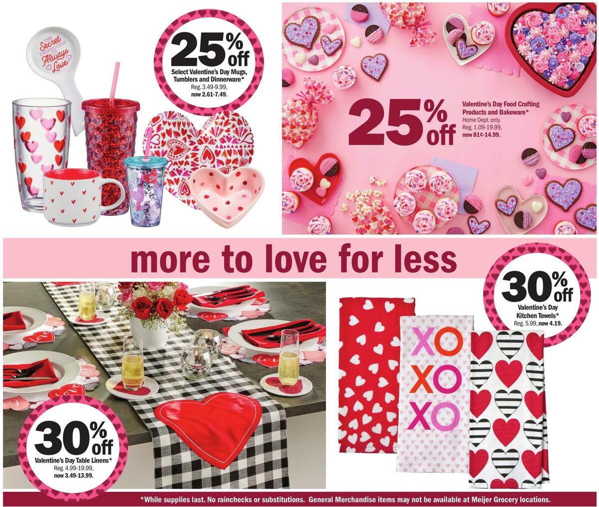Meijer Valentine's Day Weekly Ad from January 29