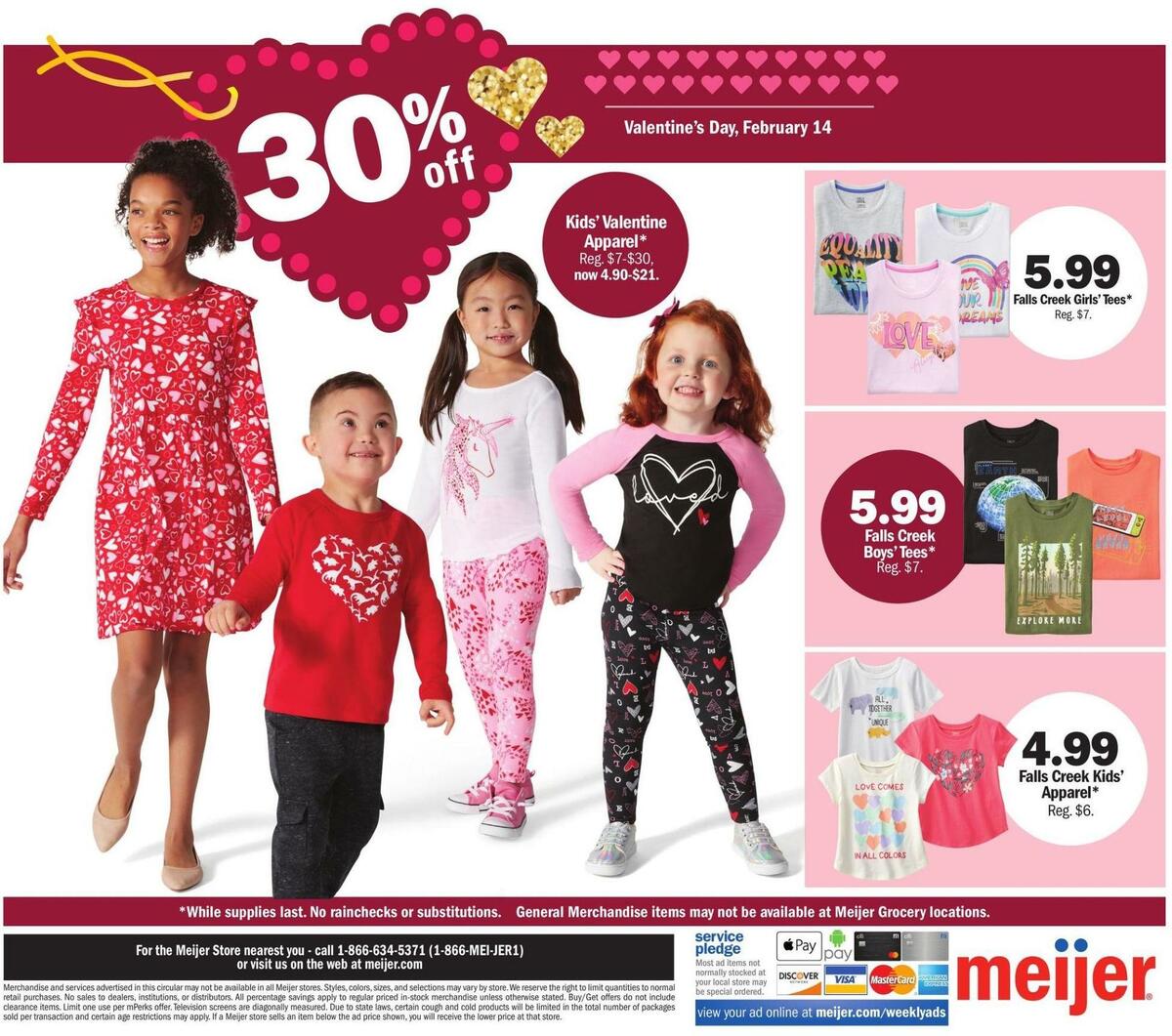 Meijer Valentine's Day Weekly Ad from February 5