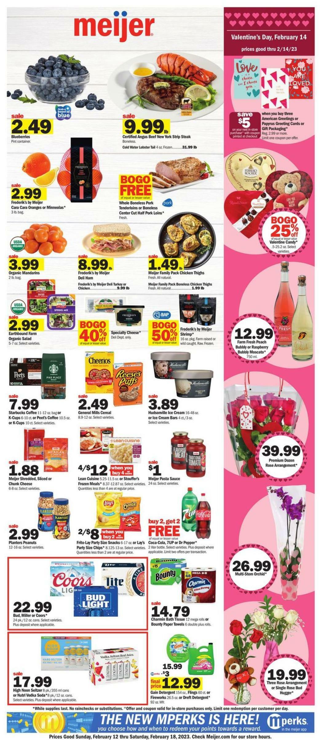 Meijer Weekly Ad from February 12
