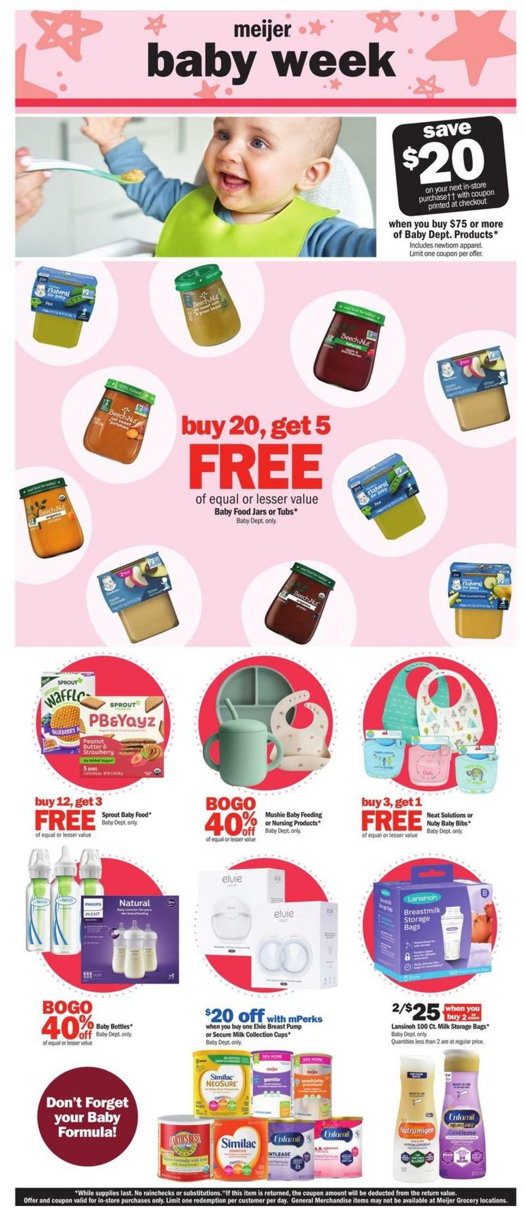 Meijer Baby Weekly Ad from February 12