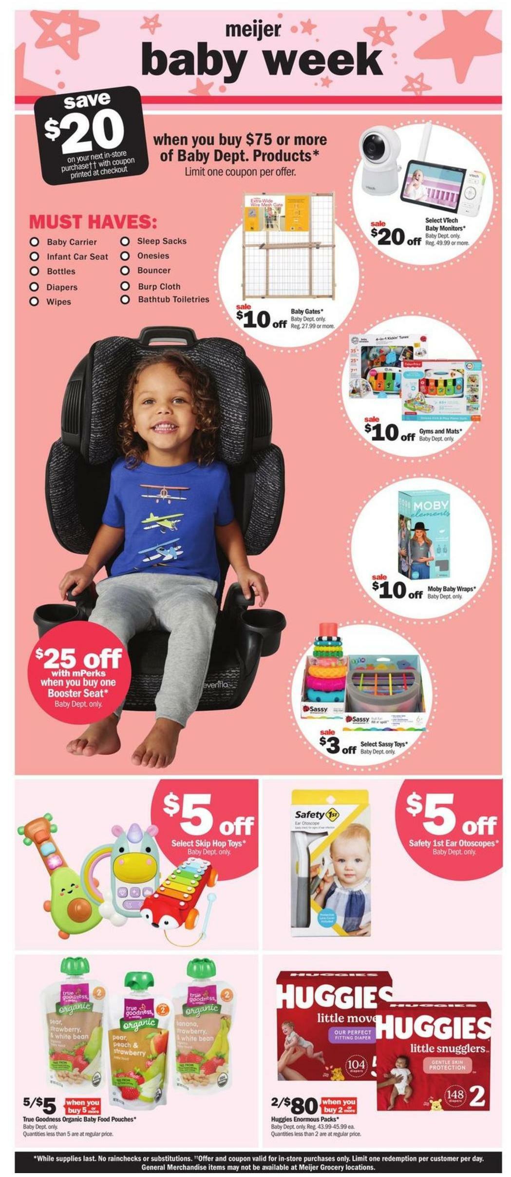 Meijer Baby Weekly Ad from February 12