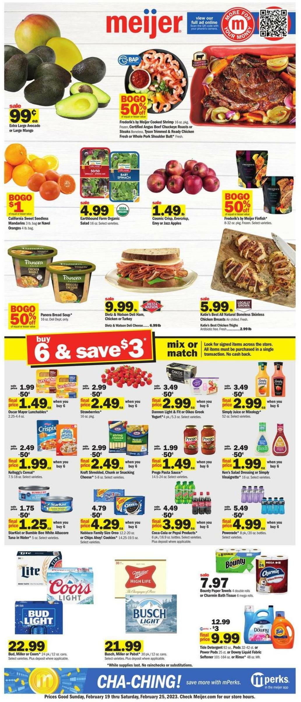 Meijer Weekly Ad from February 19
