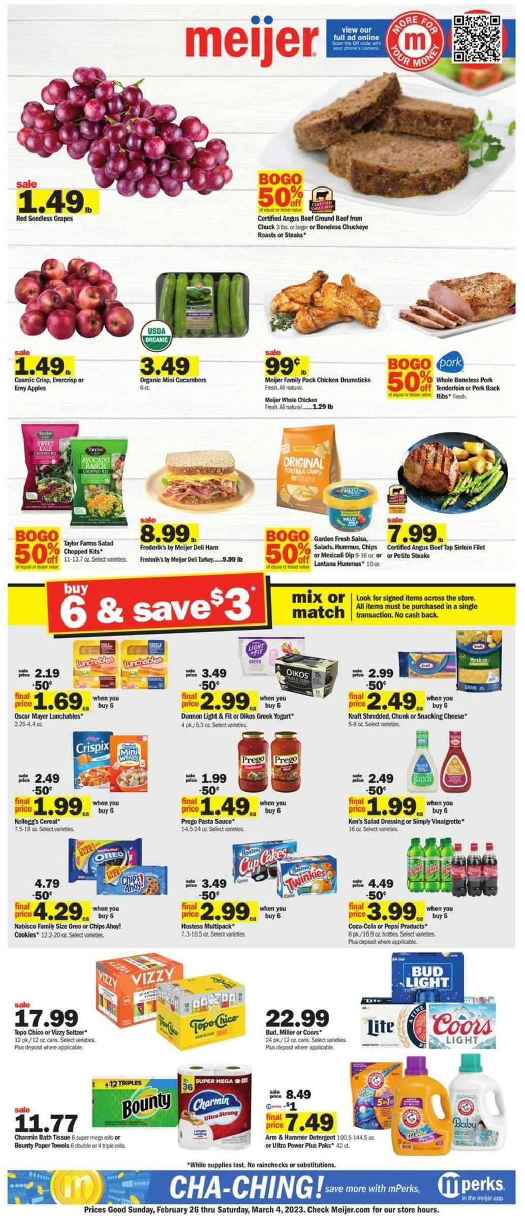 Meijer Weekly Ad from February 26