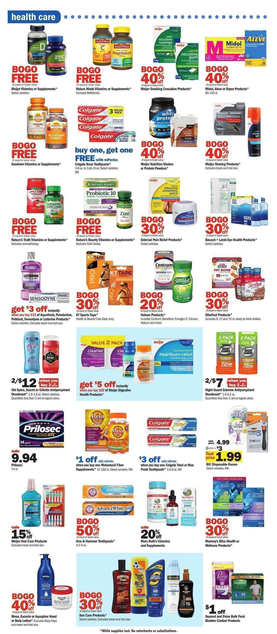 Meijer Weekly Ad from March 19