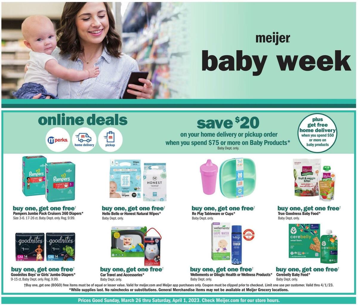 Meijer Baby Weekly Ad from March 21