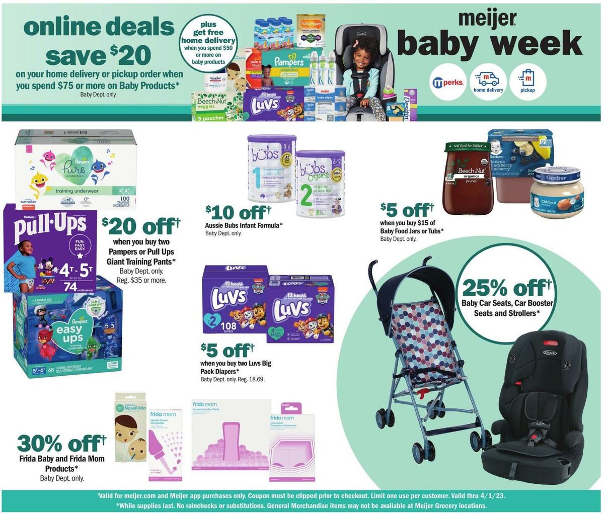 Meijer Baby Weekly Ad from March 21