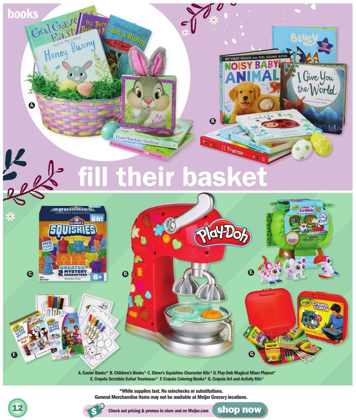 Meijer Easter Toy Weekly Ad from March 26