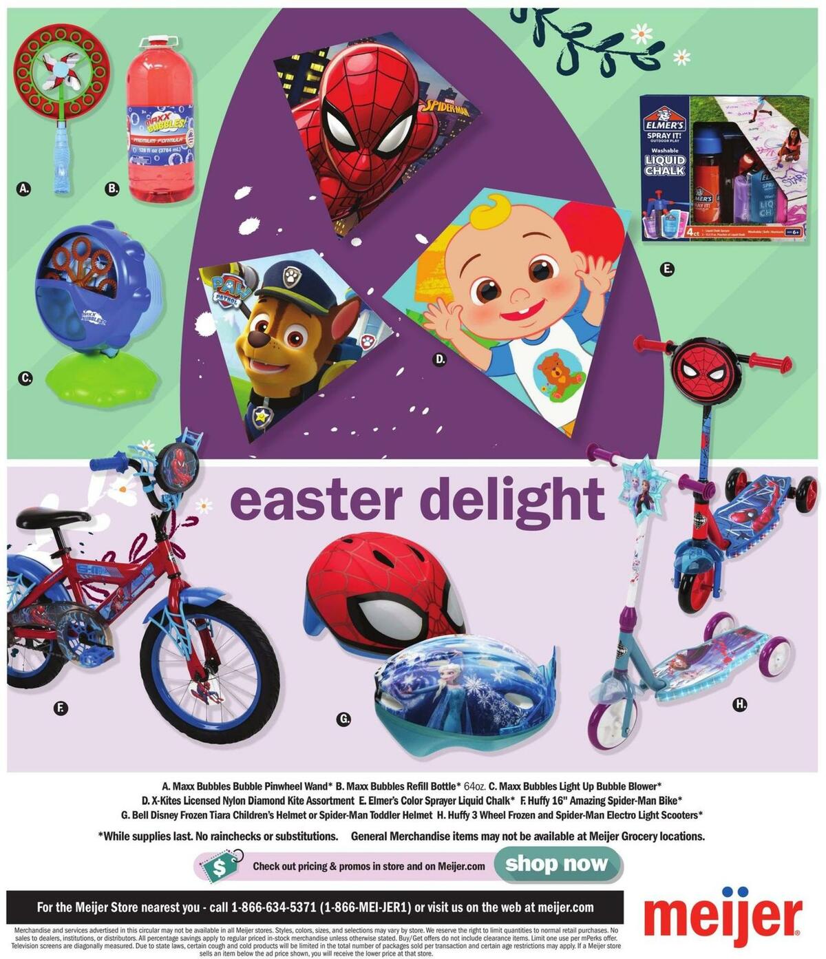 Meijer Easter Toy Weekly Ad from March 26