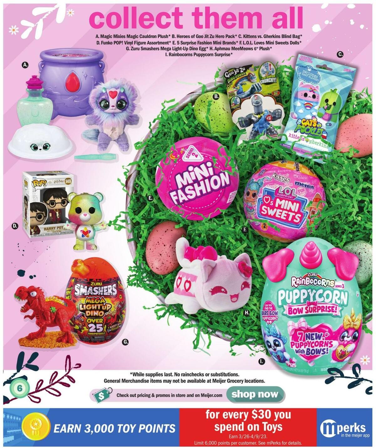 Meijer Easter Toy Weekly Ad from March 26