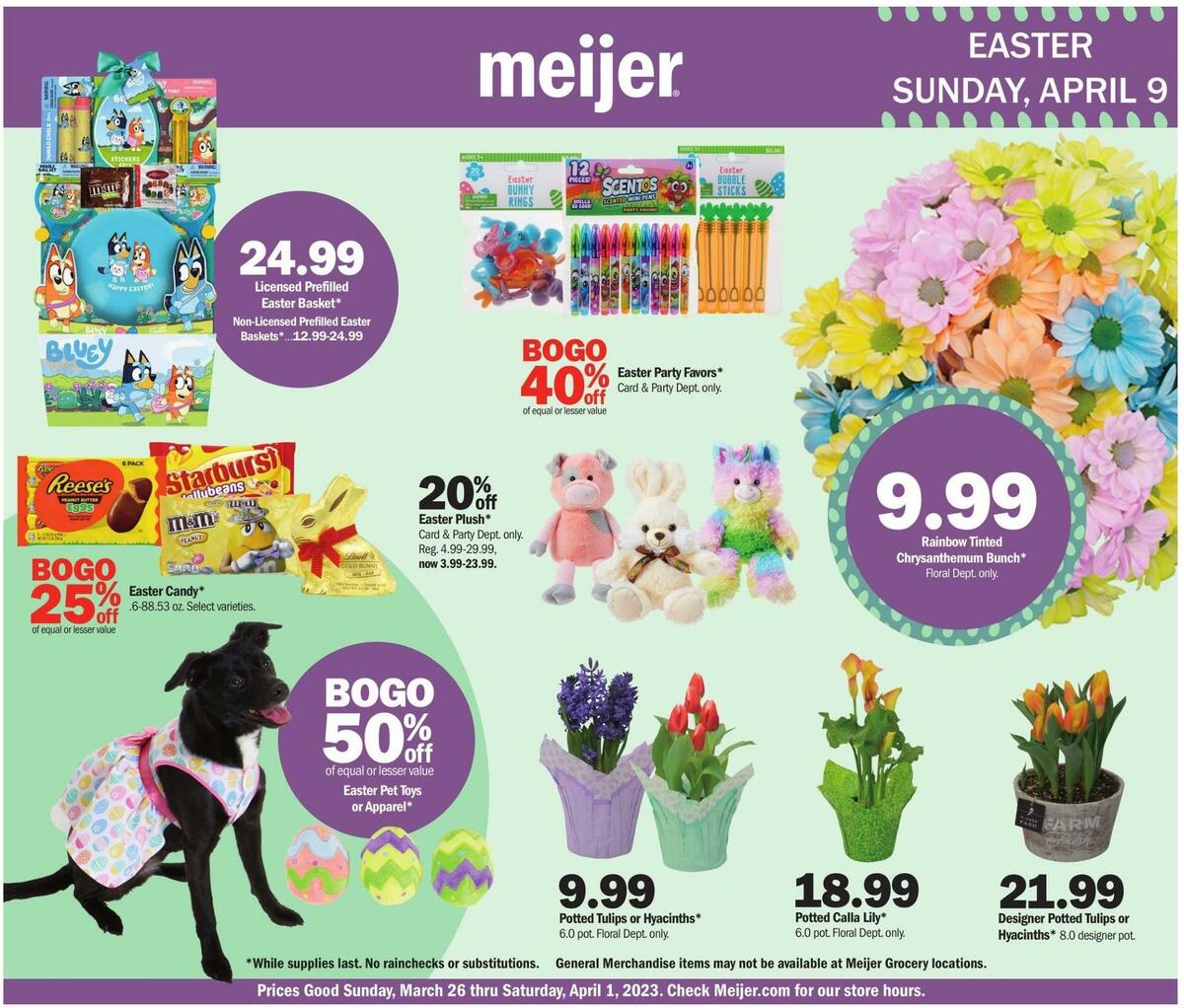 Meijer Easter Weekly Ad from March 26