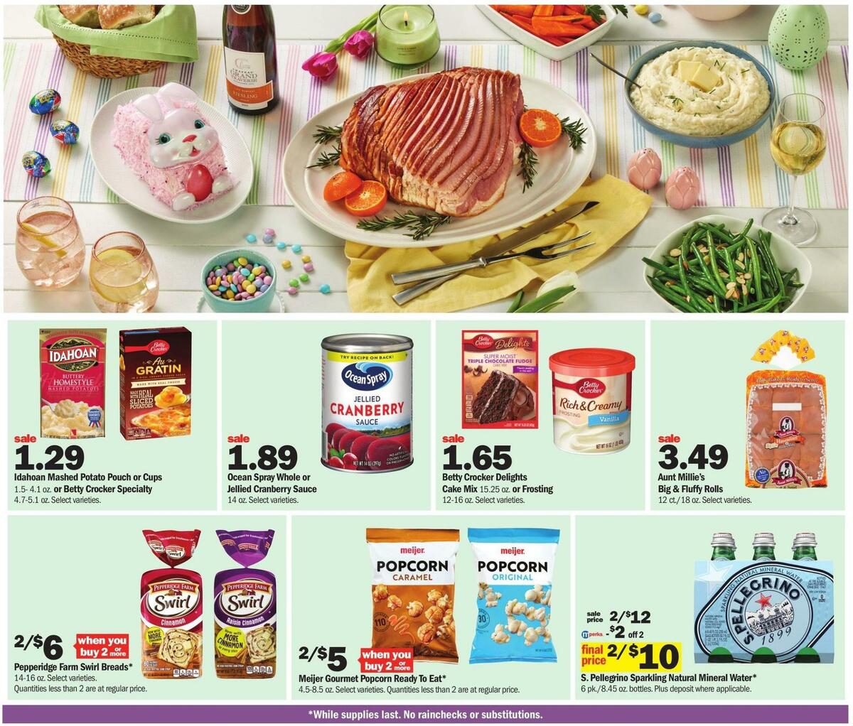 Meijer Easter Weekly Ad from March 26
