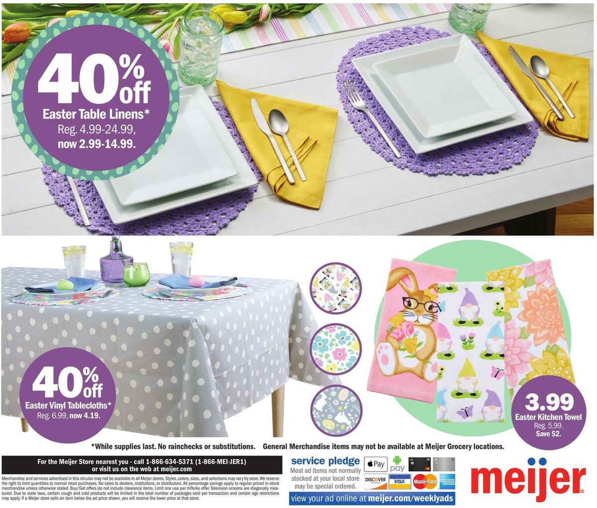 Meijer Easter Weekly Ad from March 26
