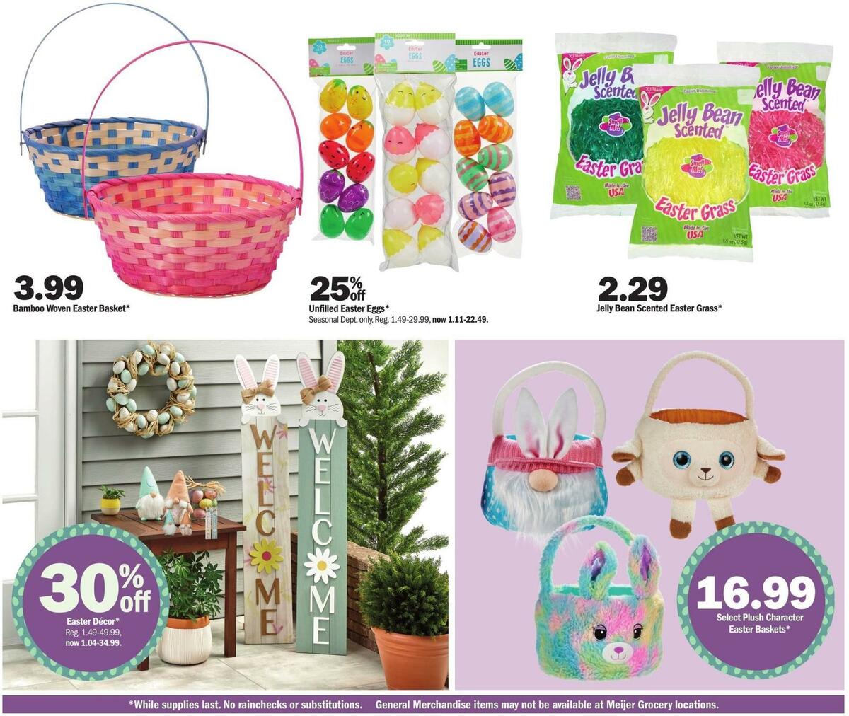 Meijer Easter Weekly Ad from March 26
