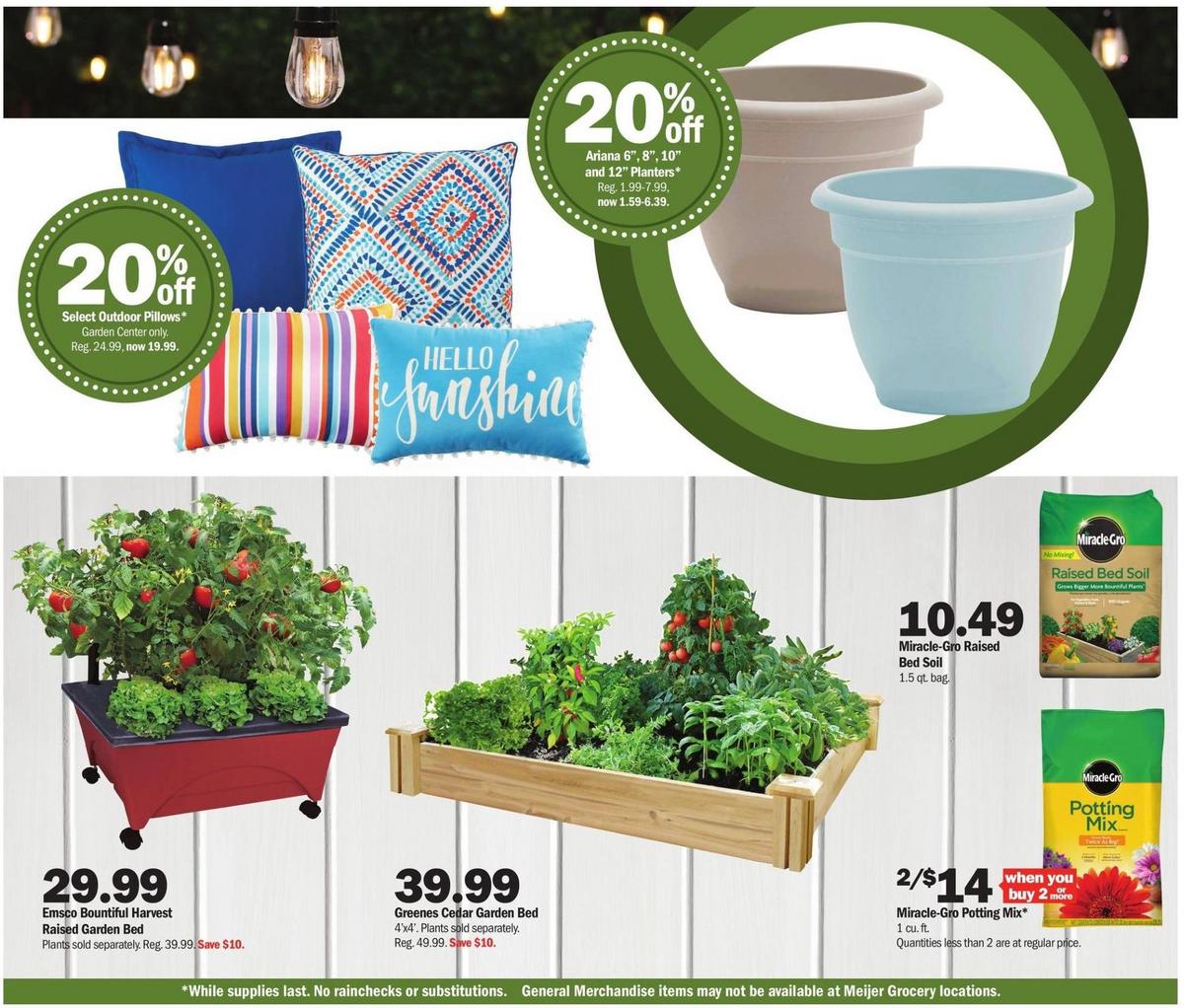 Meijer Garden Weekly Ad from April 2
