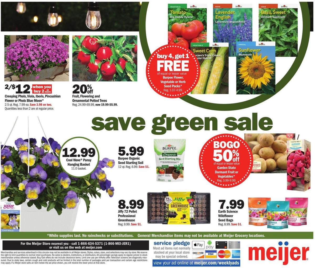 Meijer Garden Weekly Ad from April 2