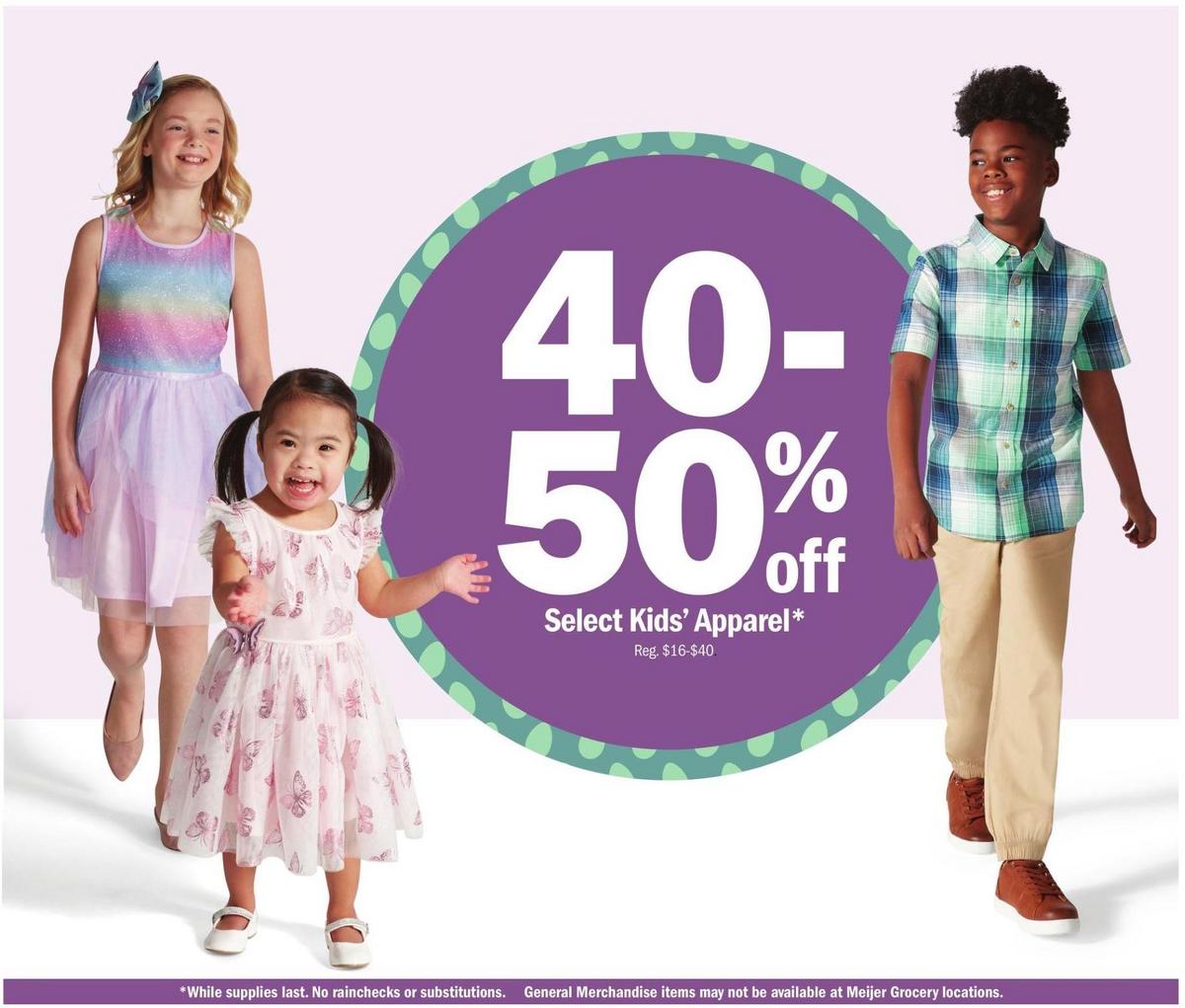 Meijer Easter Pullout Weekly Ad from April 2