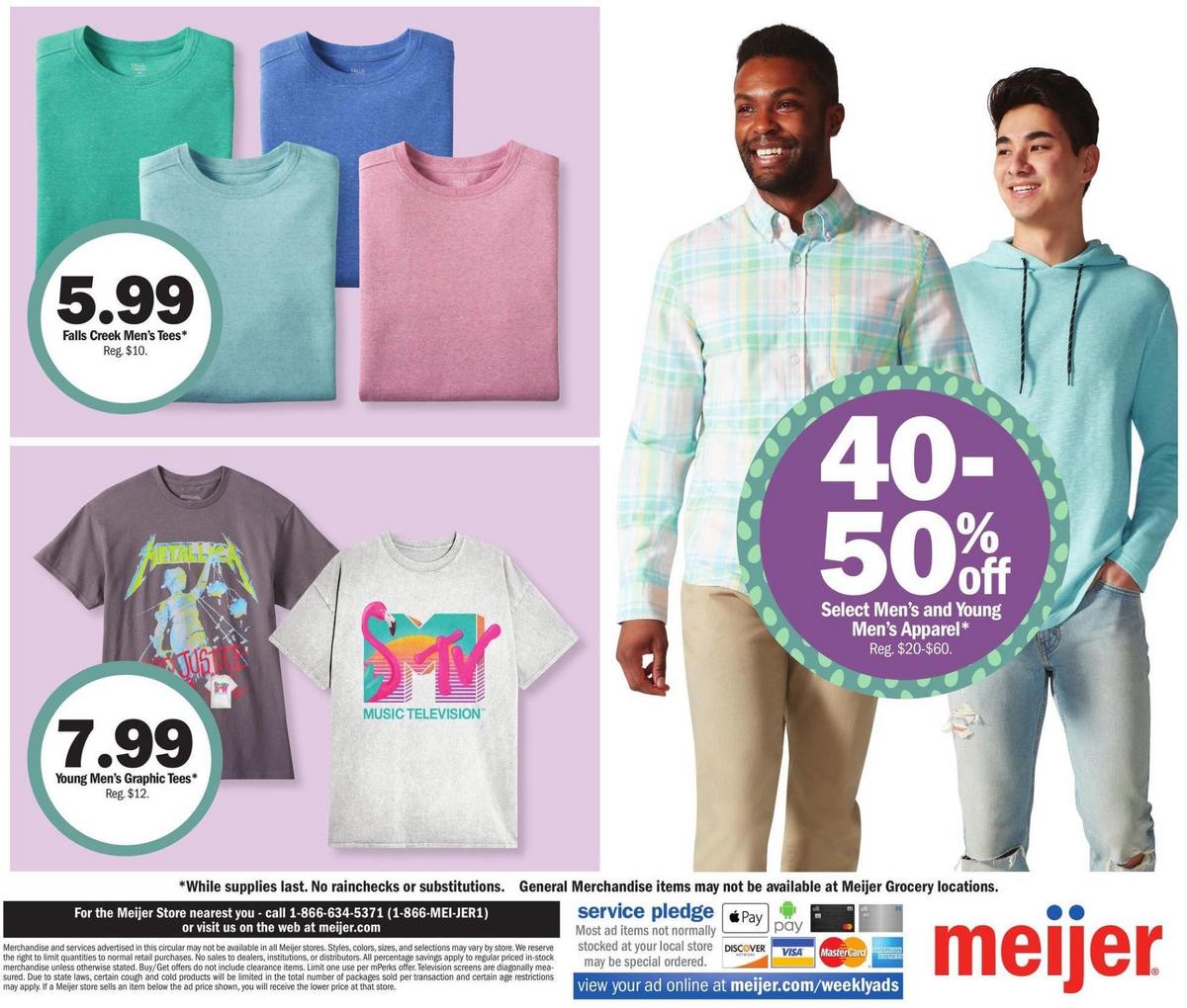 Meijer Easter Pullout Weekly Ad from April 2