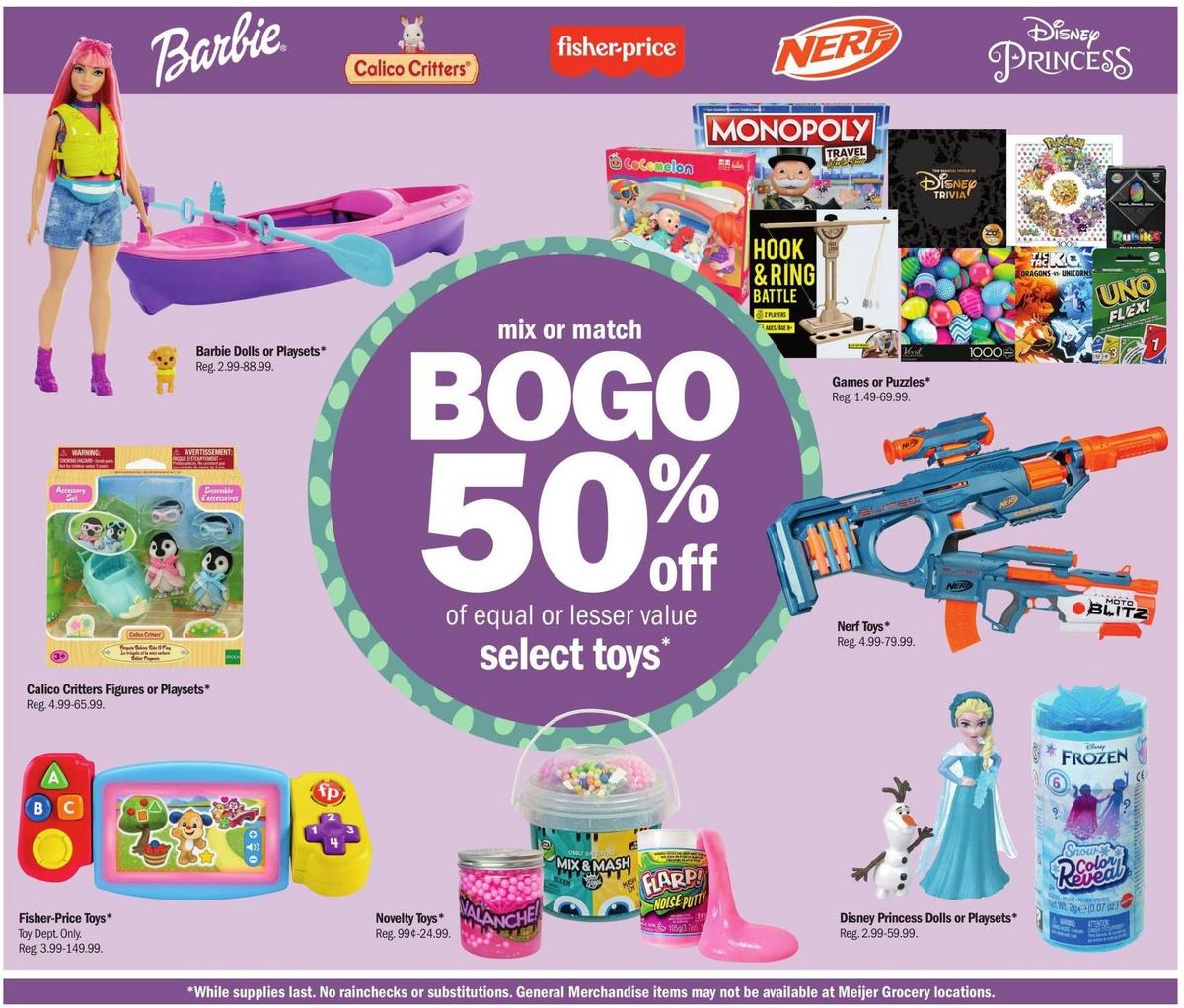 Meijer Easter Pullout Weekly Ad from April 2