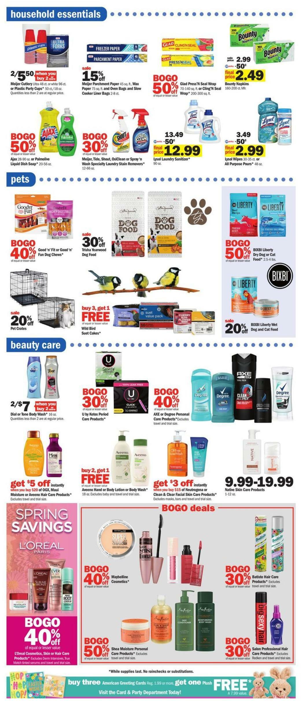 Meijer Weekly Ad from April 2