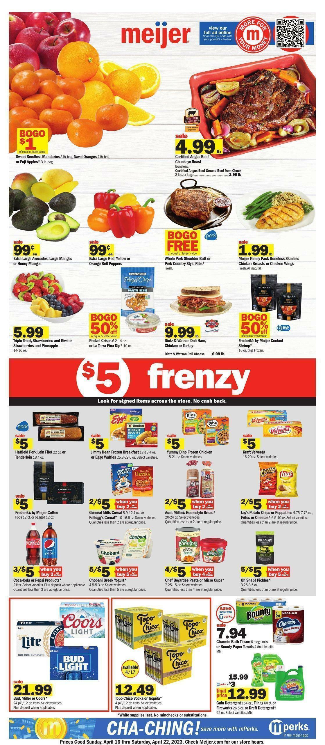 Meijer Weekly Ad from April 16