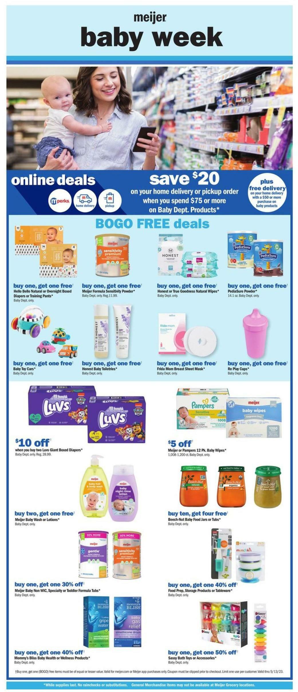Meijer Baby Weekly Ad from May 7