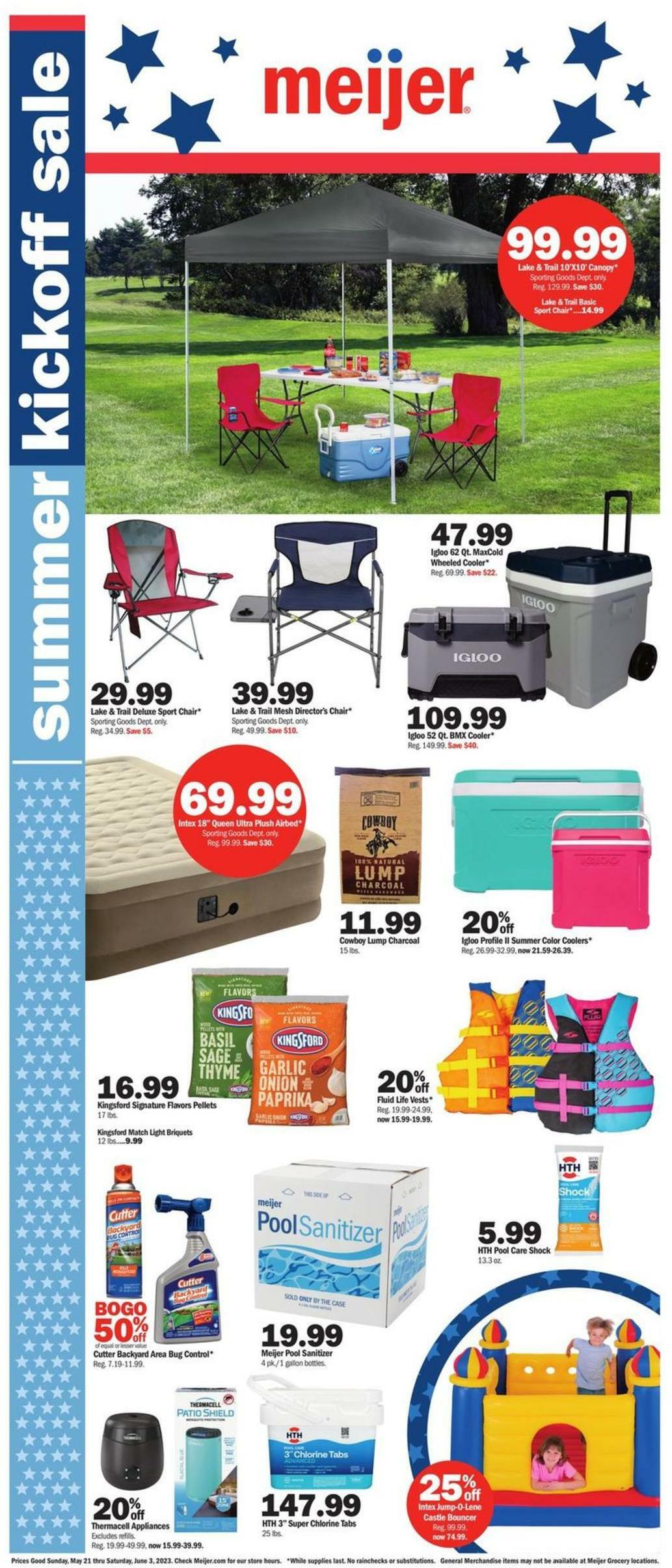 Meijer Summer Weekly Ad from May 21