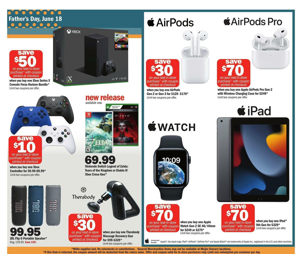 Meijer Father's Day Weekly Ad from June 11