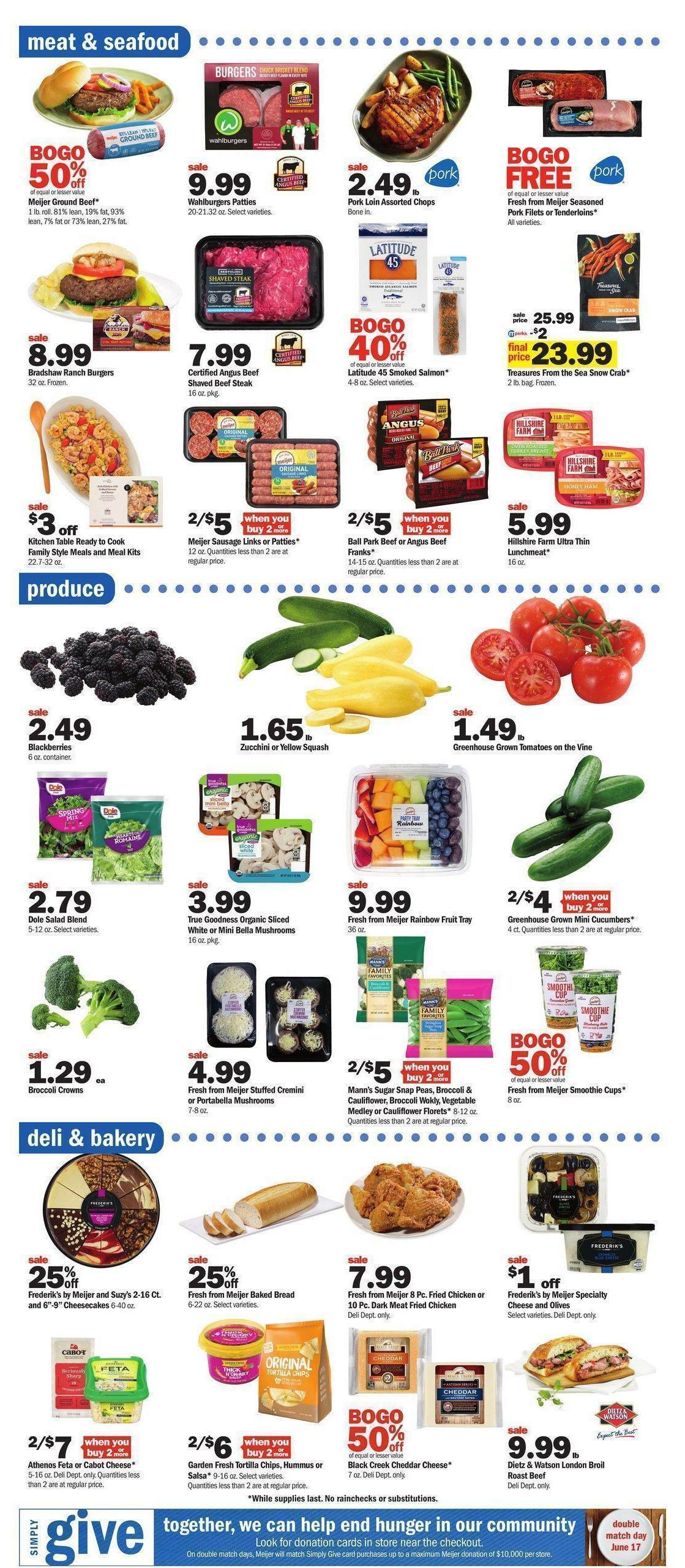Meijer Weekly Ad from June 11