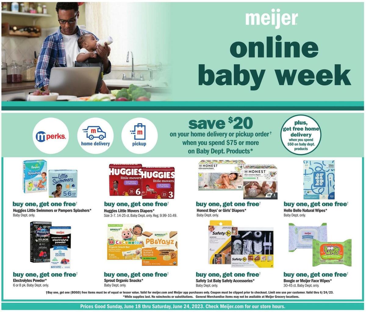 Meijer Baby Weekly Ad from June 18