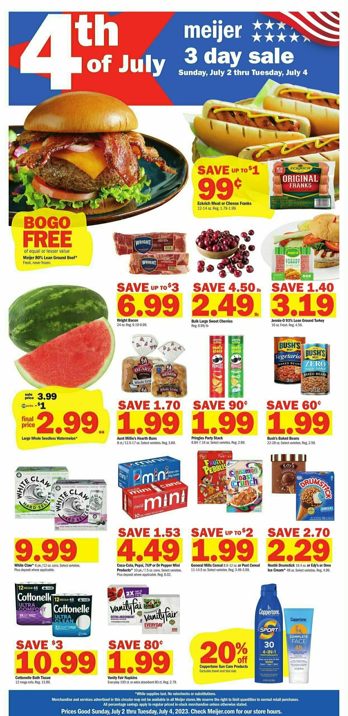 Meijer 4th of July Special Edition Ad Weekly Ad from July 2