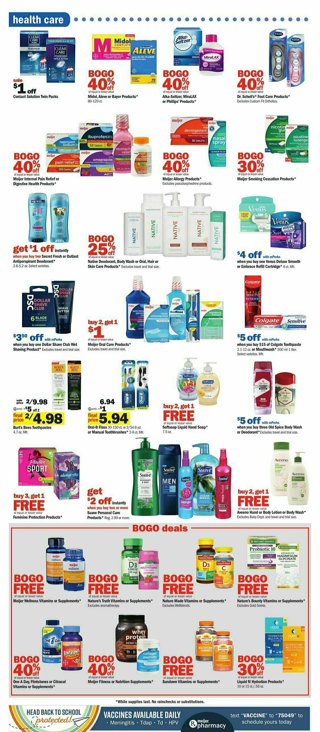 Meijer Weekly Ad from July 9