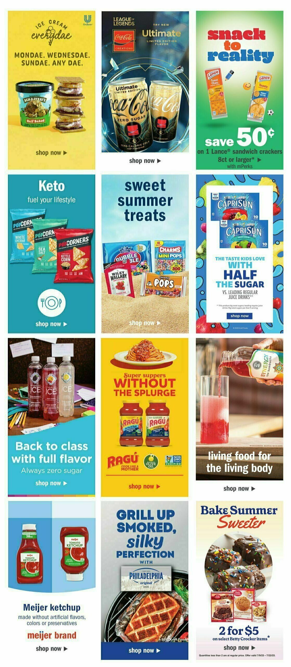 Meijer Weekly Ad from July 9