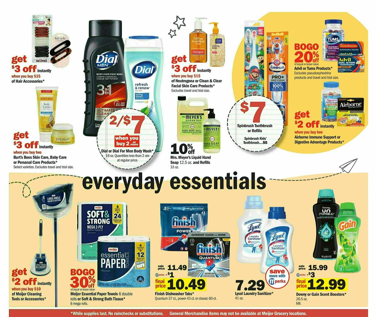 Meijer Back To School Weekly Ad from July 23