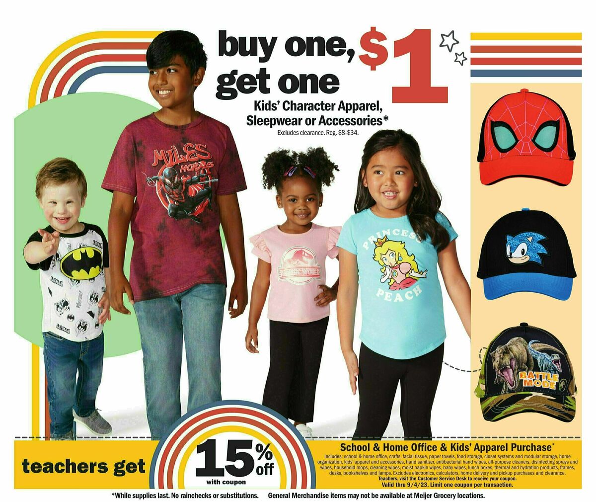 Meijer Back To School Weekly Ad from July 23