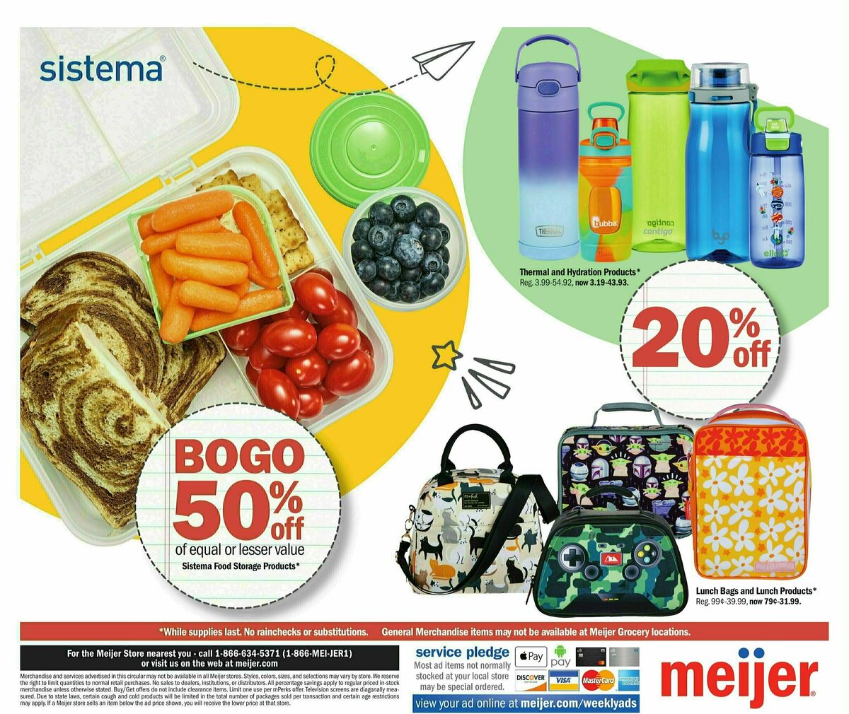 Meijer Back To School Weekly Ad from July 23