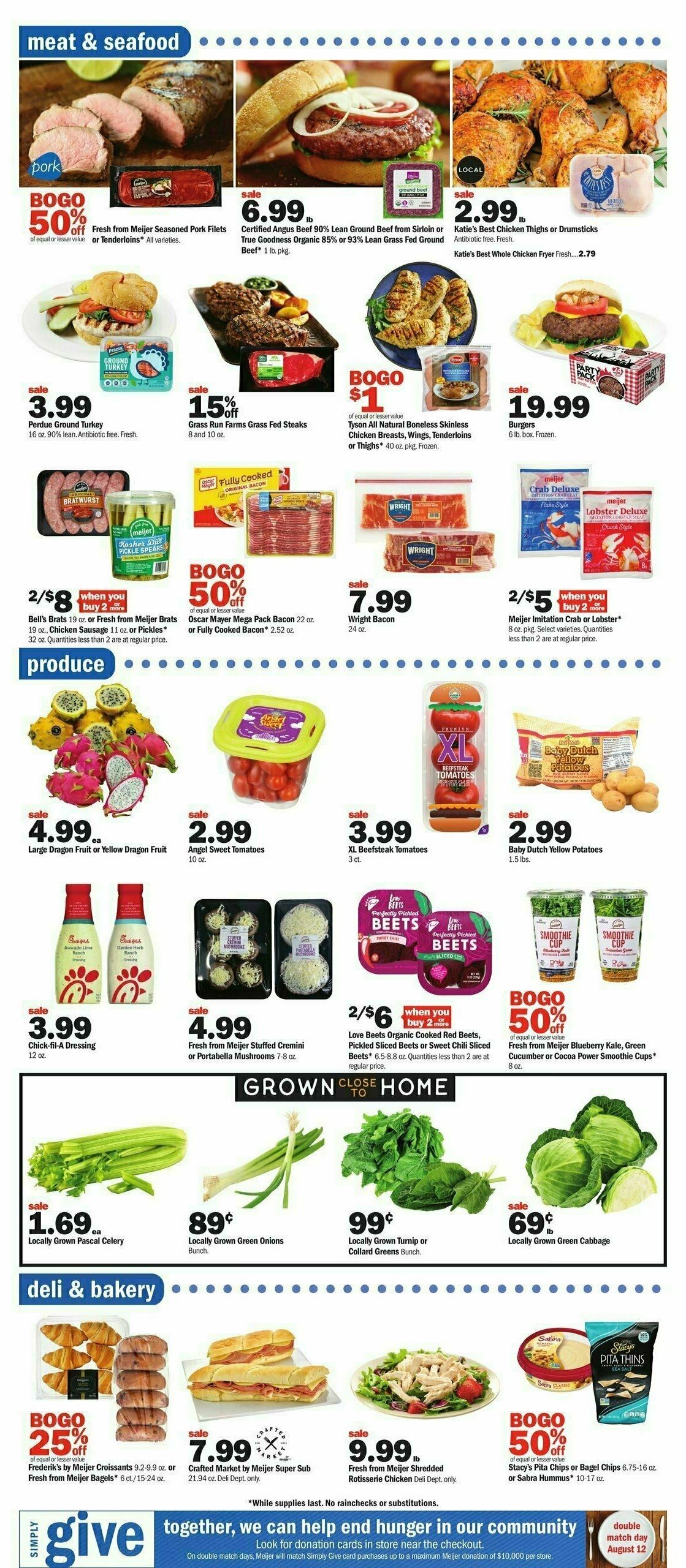 Meijer Weekly Ad from August 6
